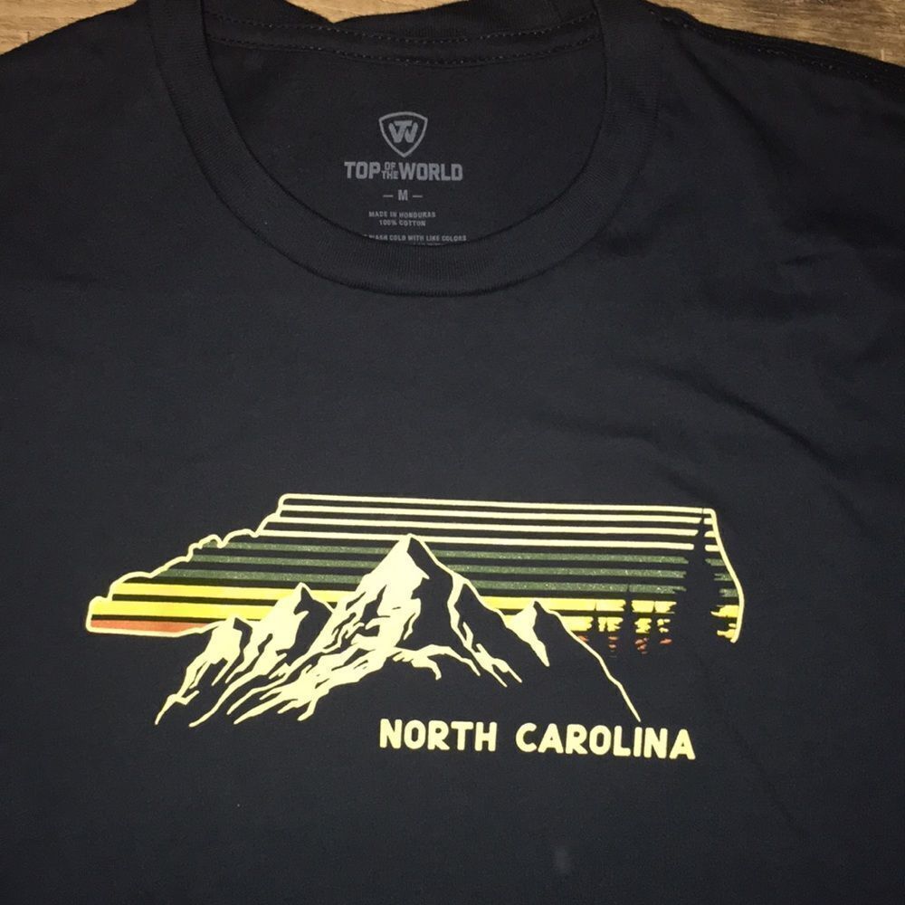 Soft Cotton Blue North Carolina Mountains t Shirt